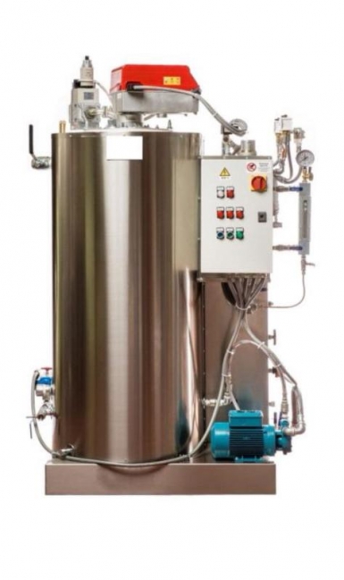 Queimador para caldeira de vapor a gás Rotondi IGOS G400 com capacidade de produção de 400 - 450kg/hora